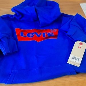 Levi's blue hooded sweatshirt
